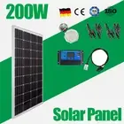 200W 12V Mono Solar Panel Kit Caravan Home Off Gird Battery Charging Power Bank