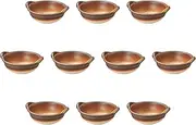 Set of 10, Round Bottom Au Gratin with Ears, 7.1 x 5.7 x 2.2 inches (18 x 14.5 x 5.5 cm) | Setomonohonpo
