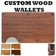 Jeremiah 1778 - Laser Engraved Wood Slim Wallet