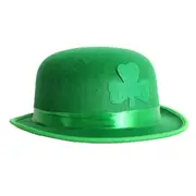 St Patricks Clover Costume Bowler Hat