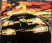 “Road Warrior”, Art, Painting Stretched Canvas #michaelscottwoodcock 16” X 20”
