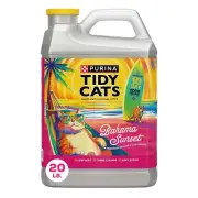 Purina Tidy Cats Clumping Cat Litter, Multi Cat, Bahama Sunset Scented,20 lb Jug