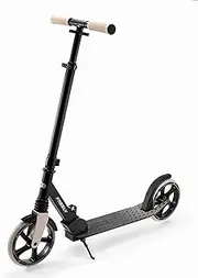 Kinderkraft Freely Scooter from 3 Years, Children's Scooter up to 100 kg, Quick Folding, Polypropylene Wheels, Beige