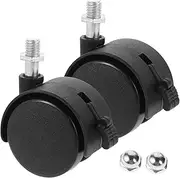 ERINGOGO 2pcs Chair Caster Wheels with Locking Brake Swivel Mobility Wheels for Bath Seat and Directional for Easy Movement and Stability
