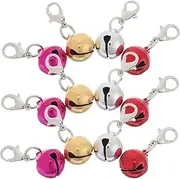 LIGHTAOTAO 36Pcs Colorful DIY Iron Pet Collar Bells for Cats and Dogs Durable Decorative Bells for Keychains Collars and Accessories Includes and Bells