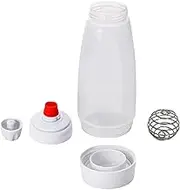 Pancake Batter Dispenser Bottle | Mixing Ball Pancake Batter Dispenser,Baking Tool,1L Kitchen Squeeze Bottle, Pancake Mixer Wire Whisk for Even Blending