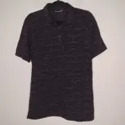 NWT Travis Mathew Men's Black/Flying Tortilla Polo Shirt Size Small