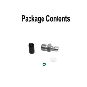 10mm/ 0.4" Quick Disconnect 8mm Male Thread Coupler Plug Fitting PCP Fill Nipple