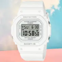 在飛比找momo購物網優惠-【CASIO 卡西歐】BABY-G 簡約纖薄方形電子腕錶 母