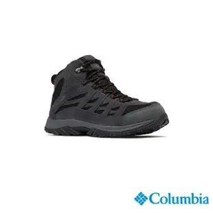 【Columbia 哥倫比亞官方旗艦】男款-CRESTWOOD™Omni-Tech防水高筒登山鞋深-深灰色(UBI53710DY/HF)