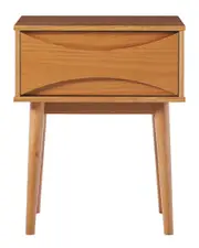 Walker Edison 20in Atticus Solid Wood 1-Drawer Nightstand