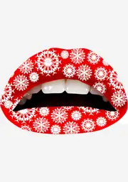 [Violent Lips] Red Snowflake Lip Applique