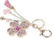 [LIFKOME] Key Chain Key Pendant Key Rings Convenient Keychain Tassel Keychain Bag Pendant Keychains Tote Keyring Hanging Pendant Auto Accessories Bag Decoration Key Accessory Zinc Alloy Rosy