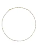 Moon & Meadow 14K Yellow Gold Cultured Freshwater Pearl Collar Necklace, 18-21