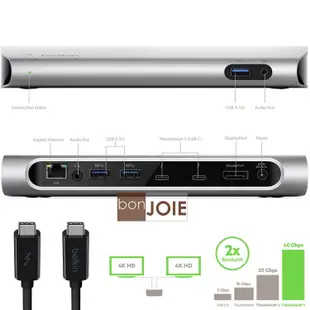 Belkin Thunderbolt 3 Express Dock HD 擴充底座 含原廠 Thunderbolt 線