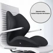 Heated Seat Cushion Backrest Integrated Office Chair Lumbar Support Pillow
