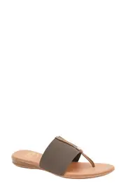 André Assous Nice Featherweights™ Slide Sandal in Taupe at Nordstrom, Size 5