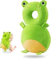 Bambebe Head Guard Pillow - Infant Safety Pads, Back Protector, Backpack Toddler Headrest Protection Cushion (Frog)