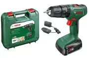 Bosch 18V Cordless Impact Hammer Drill Driver Kit w 2.0Ah Battery Charger & Case