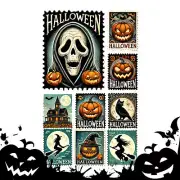 Halloween Stickers for Scrapbooking Clear Stamps Scrapbook Paper present