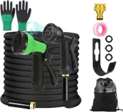 15M Garden Hose Expandable Garden Hose with Strongest Triple Core Spray Nozzle