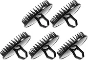 Beaupretty 5PCS Portable Scalp Stimulating Brush Small Shower Cleaning Brush for Dandruff Removal Travel Friendly Hair Care Exfoliator Gentle Plastic Design for Scalp Massage