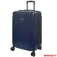 在飛比找momo購物網優惠-【SWICKY】24吋都市經典系列旅行箱/行李箱(深藍)