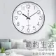 北極星現代簡約電子鐘錶家用客廳靜音掛鐘時尚北歐風裝飾日歷時鐘【摩可美家】