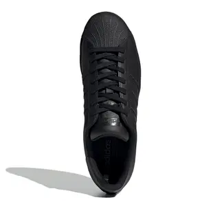 【adidas 愛迪達】SUPERSTAR 休閒鞋/全黑/男女鞋-EG4957/ UK9.5(28cm)