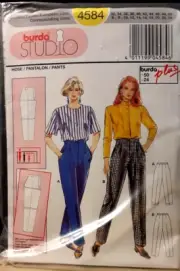 Burda Studio Pattern 4584 Pants Size 24 NIB