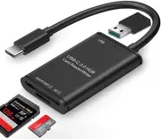 USB C SD Card Reader, High Speed 3.0 Type C Hub Memory Card Reader Writer Mic...