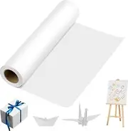 White Kraft Paper Roll for Art Craft 12 x 393 in White Wrapping Paper for Gift, Easel Paper roll for Kids Drawing Painting, Bulletin Board Poster Banner
