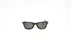 Ray Ban Wayfarer RB2140 901 Sunglasses Unisex Black Frame Green Glass Italy