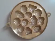 Kueh Bahulu Brass Mold Sponge Cake Cornbread Candy Gummy 9.4”