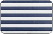 Amooorous Navy Blue and White Stripes Summer pet Cooling Blanket Self Cooling Blanket for Dogs for Animals Travel Non Slip Manta Fria para Perros M