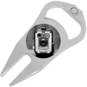 Old Camera Black White Golf Ball Marker Divot Repair Tool Bottle Opener