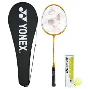 Yonex GR 303 Badminton Racquet with Full Cover and Movis 10 Shuttlecock
