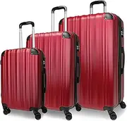 [World Traveler] Kemyer Quest Hardside Lightweight Expandable Spinner Suitcase Luggage