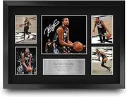 HWC Trading FR A3 Kevin Durant Brooklyn Nets Gifts Printed Signed Autograph Presentation Display for Basketball Memorabilia Fans - A3 Framed