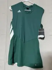 NWT Women’s Adidas Climalite Volleyball Jersey Forest Green White Size Large