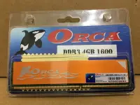 在飛比找Yahoo!奇摩拍賣優惠-ORCA 威力鯨 DDR3 4GB 1600桌上型記憶體