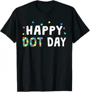 [X.Style] Happy International Dot Day 2022 Polka Dot Kids Toddler Boys ds775 T-Shirt (3XL) Black