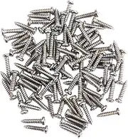 CoudarTitie 100 Tuning Peg Mounting Screws for, Nickel, as described