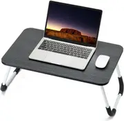 Laptop Bed Table, Foldable Lap Standing Desk with Cup Slot for Indoor/Picnic Tray