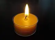 100% Pure Beeswax Tealight Candles, Package of 6