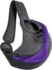 DRESSOOS Pet Carrying Bag Single Shoulder Polyester Cross-Body Dog Cat Carrier Phone Compartment Fashion Grid Detail Comfortable Fit