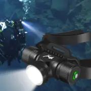 90000LM underwater diving 60M headlight Rechargeable waterproof headlight torch