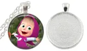 1 MASHA And The BEAR Bezel Necklace