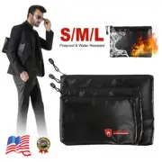 Fireproof Water Resistant Money Cash Envelope Safe Document Bag File Pouch S/M/L