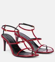 [Khaite] Khaite Cage 75 patent leather sandals AU 9.5 red